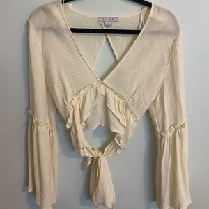Cream blouse